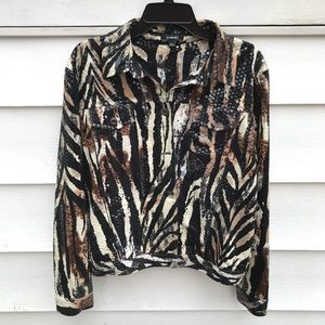 Vintage patterned button up